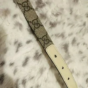 Gucci | Accessories | Gucci Womens White Ebony Gg Skinny 
